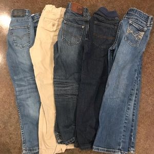 Group of 5 boys pants